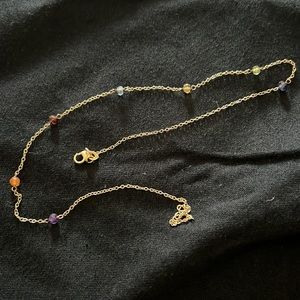 18 K gold plated sterling silver necklace